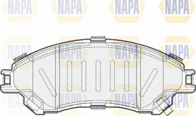 NAPA PBP7522 - Brake Pad Set, disc brake www.autospares.lv