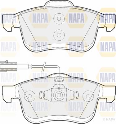 NAPA PBP7695 - Brake Pad Set, disc brake www.autospares.lv