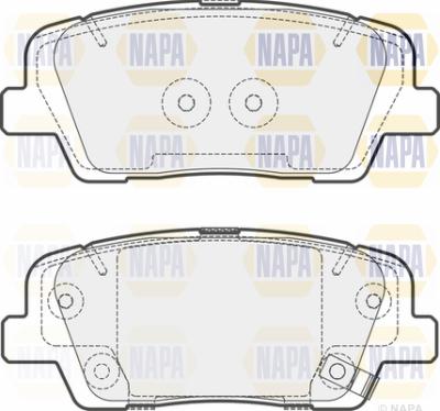 NAPA PBP7692 - Bremžu uzliku kompl., Disku bremzes www.autospares.lv