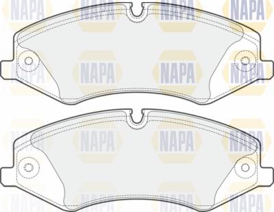 NAPA PBP7644 - Brake Pad Set, disc brake www.autospares.lv