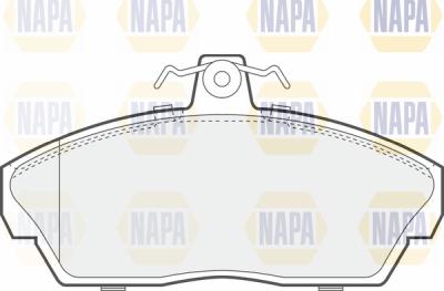 NAPA PBP7666 - Тормозные колодки, дисковые, комплект www.autospares.lv