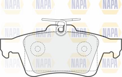 NAPA PBP7605 - Тормозные колодки, дисковые, комплект www.autospares.lv