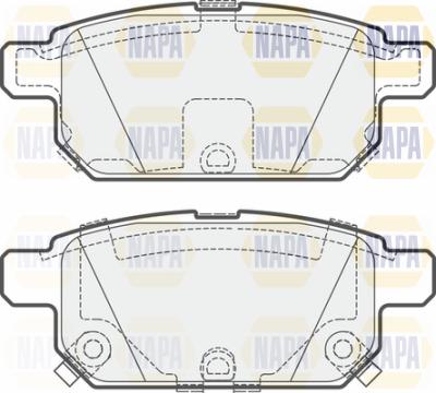 NAPA PBP7617 - Bremžu uzliku kompl., Disku bremzes autospares.lv