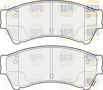 NAPA PBP7633 - Bremžu uzliku kompl., Disku bremzes www.autospares.lv