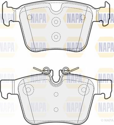 NAPA PBP7670 - Bremžu uzliku kompl., Disku bremzes www.autospares.lv