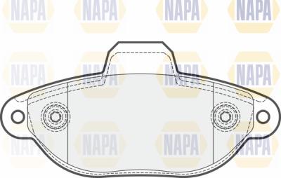 NAPA PBP7092 - Тормозные колодки, дисковые, комплект www.autospares.lv