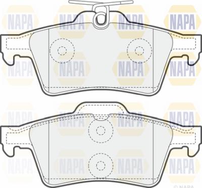 NAPA PBP7041 - Тормозные колодки, дисковые, комплект www.autospares.lv