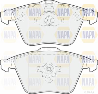 NAPA PBP7059 - Тормозные колодки, дисковые, комплект www.autospares.lv