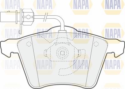 NAPA PBP7055 - Bremžu uzliku kompl., Disku bremzes autospares.lv