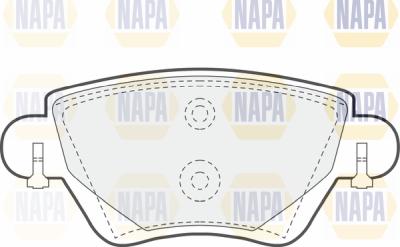 NAPA PBP7051 - Brake Pad Set, disc brake www.autospares.lv