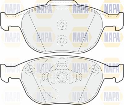 NAPA PBP7058 - Тормозные колодки, дисковые, комплект www.autospares.lv