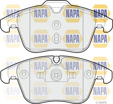 NAPA PBP7063 - Тормозные колодки, дисковые, комплект www.autospares.lv