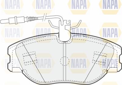 NAPA PBP7002 - Brake Pad Set, disc brake www.autospares.lv