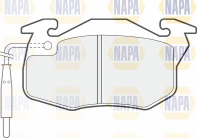 NAPA PBP7014 - Bremžu uzliku kompl., Disku bremzes www.autospares.lv