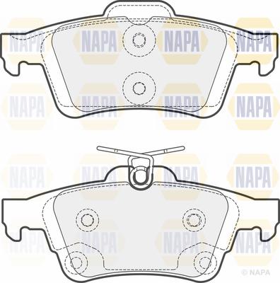 NAPA PBP7086 - Bremžu uzliku kompl., Disku bremzes www.autospares.lv