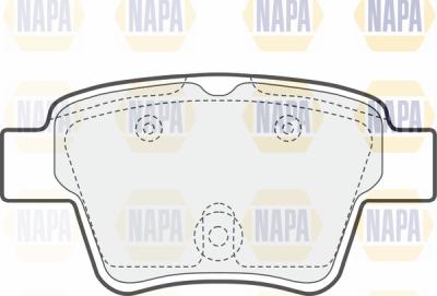 NAPA PBP7030 - Тормозные колодки, дисковые, комплект www.autospares.lv