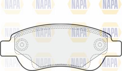 NAPA PBP7031 - Brake Pad Set, disc brake www.autospares.lv