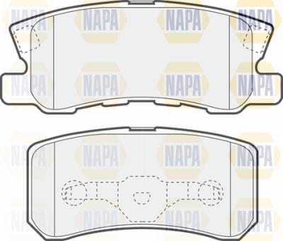 NAPA PBP7038 - Brake Pad Set, disc brake www.autospares.lv