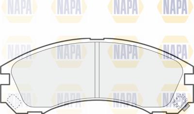 NAPA PBP7037 - Тормозные колодки, дисковые, комплект www.autospares.lv