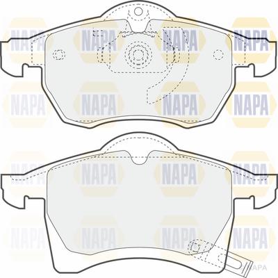 NAPA PBP7072 - Brake Pad Set, disc brake www.autospares.lv