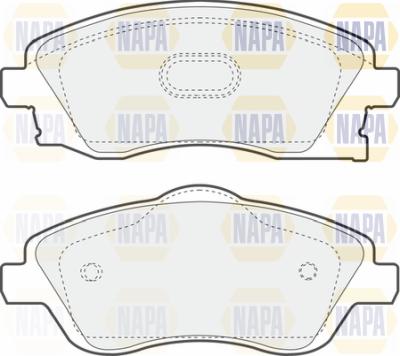 NAPA PBP7077 - Brake Pad Set, disc brake www.autospares.lv