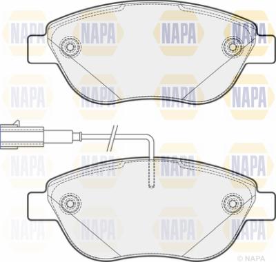 NAPA PBP7199 - Тормозные колодки, дисковые, комплект www.autospares.lv