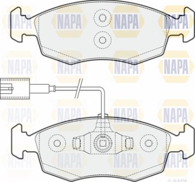 NAPA PBP7194 - Bremžu uzliku kompl., Disku bremzes autospares.lv