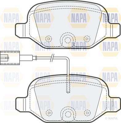 NAPA PBP7195 - Brake Pad Set, disc brake www.autospares.lv