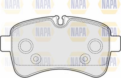 NAPA PBP7155 - Bremžu uzliku kompl., Disku bremzes www.autospares.lv