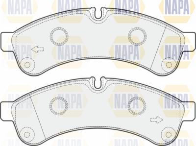 NAPA PBP7153 - Тормозные колодки, дисковые, комплект www.autospares.lv