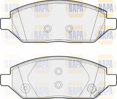 NAPA PBP7152 - Brake Pad Set, disc brake www.autospares.lv