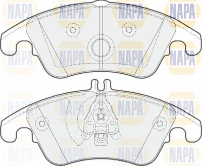 NAPA PBP7168 - Bremžu uzliku kompl., Disku bremzes autospares.lv