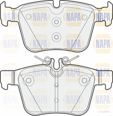 NAPA PBP7104 - Bremžu uzliku kompl., Disku bremzes autospares.lv