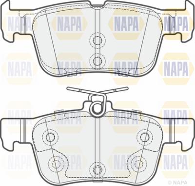 NAPA PBP7100 - Тормозные колодки, дисковые, комплект www.autospares.lv