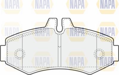 NAPA PBP7115 - Bremžu uzliku kompl., Disku bremzes www.autospares.lv