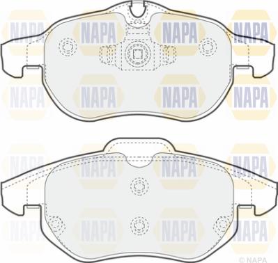 NAPA PBP7185 - Brake Pad Set, disc brake www.autospares.lv