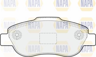 NAPA PBP7183 - Brake Pad Set, disc brake www.autospares.lv