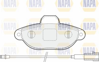 NAPA PBP7182 - Тормозные колодки, дисковые, комплект www.autospares.lv