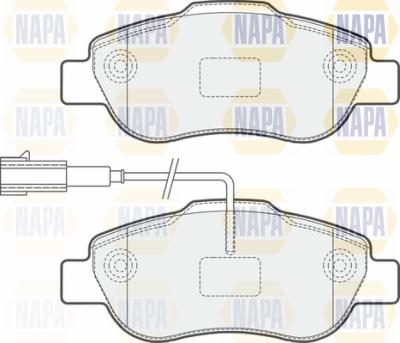 NAPA PBP7187 - Brake Pad Set, disc brake www.autospares.lv