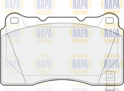 NAPA PBP7138 - Bremžu uzliku kompl., Disku bremzes www.autospares.lv