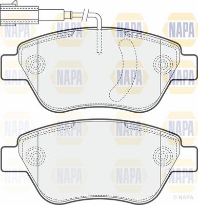 NAPA PBP7176 - Brake Pad Set, disc brake www.autospares.lv