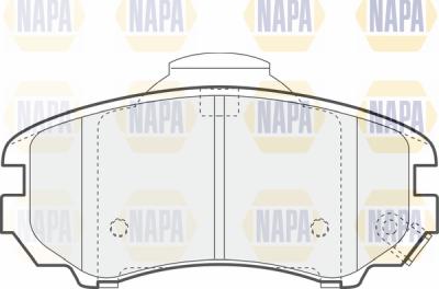 NAPA PBP7399 - Brake Pad Set, disc brake www.autospares.lv