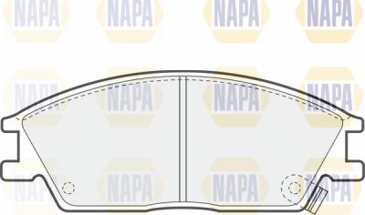 NAPA PBP7398 - Brake Pad Set, disc brake www.autospares.lv