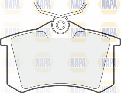 NAPA PBP7397 - Brake Pad Set, disc brake www.autospares.lv