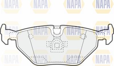 NAPA PBP7344 - Brake Pad Set, disc brake www.autospares.lv