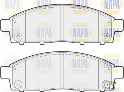 NAPA PBP7300 - Bremžu uzliku kompl., Disku bremzes www.autospares.lv