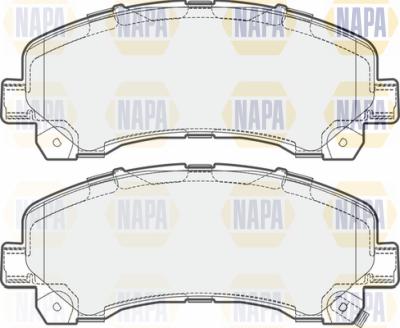 NAPA PBP7308 - Bremžu uzliku kompl., Disku bremzes www.autospares.lv