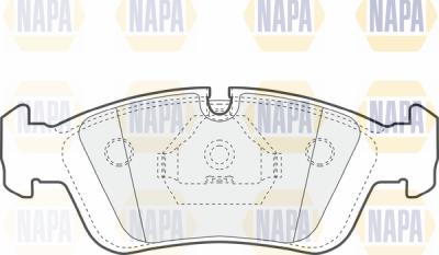 NAPA PBP7315 - Тормозные колодки, дисковые, комплект www.autospares.lv