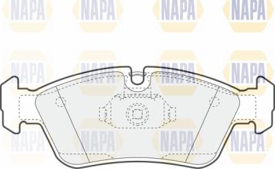 NAPA PBP7318 - Тормозные колодки, дисковые, комплект www.autospares.lv