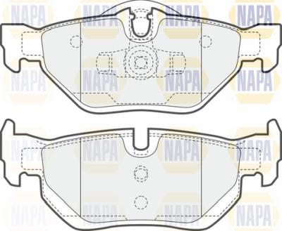 NAPA PBP7338 - Brake Pad Set, disc brake www.autospares.lv